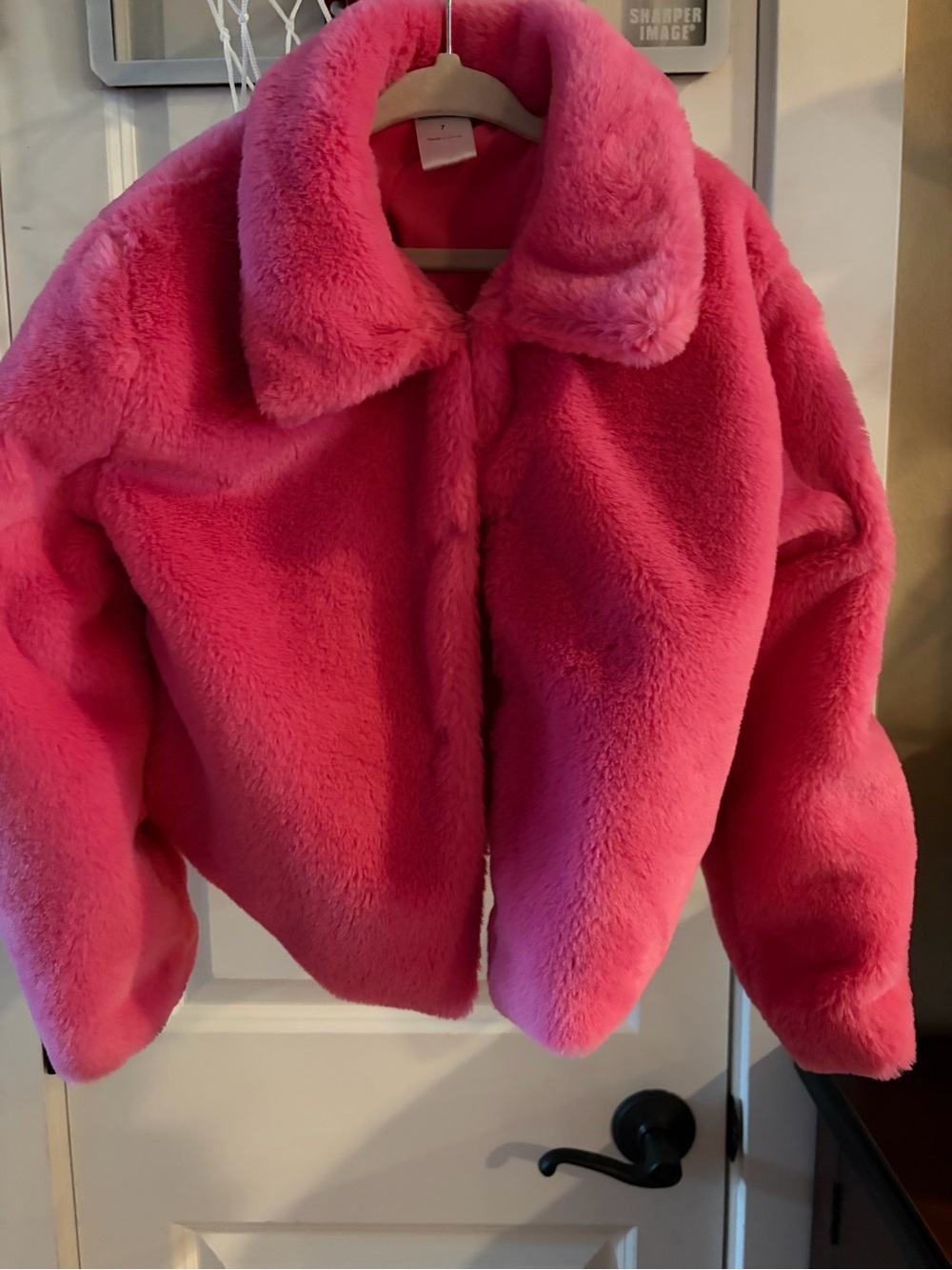 Nordstrom Hot Pink Plush Faux-Fur Puffer Jacket